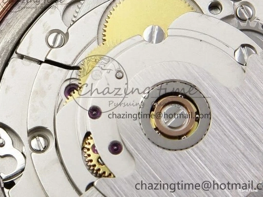 MiroTime 0321 ZipUp Day Date 36 RG TWSF Best Edition Blue Roman Diamonds Dial Diamonds Bezel on RG Bracelet A 1607